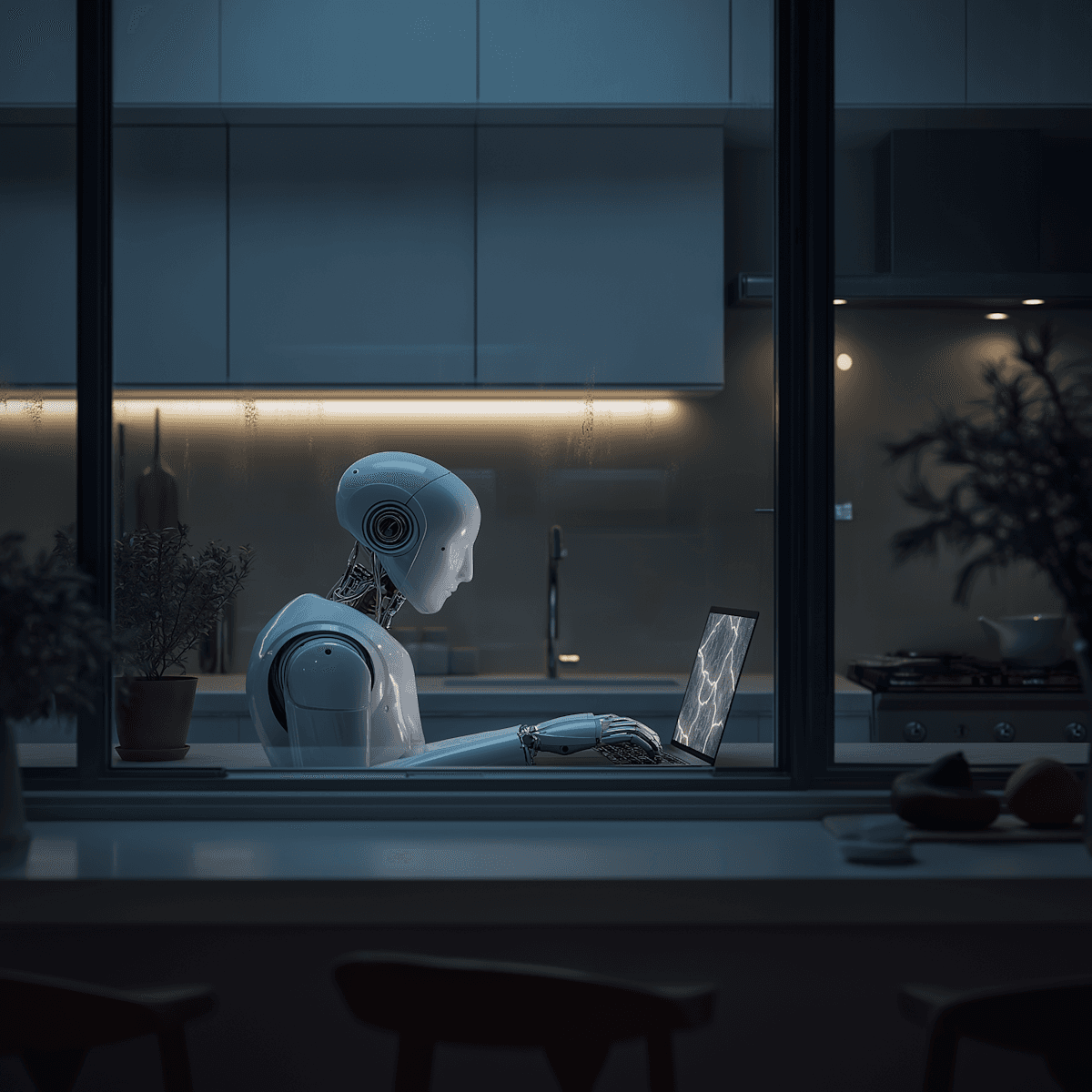 stainless steel robot toy in close up photography